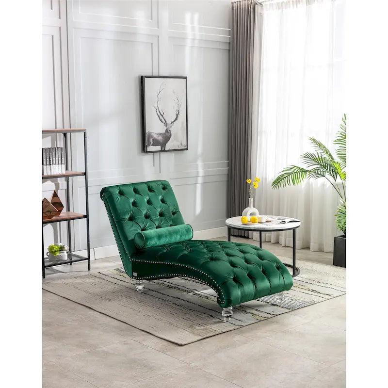 Lounge-Chaiselongue mit Acrylfüßen