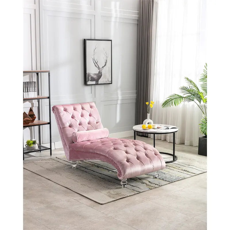 Lounge-Chaiselongue mit Acrylfüßen