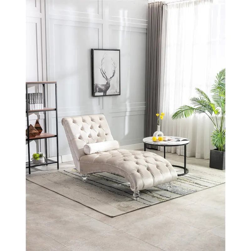 Lounge-Chaiselongue mit Acrylfüßen