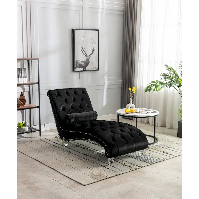 Lounge-Chaiselongue mit Acrylfüßen