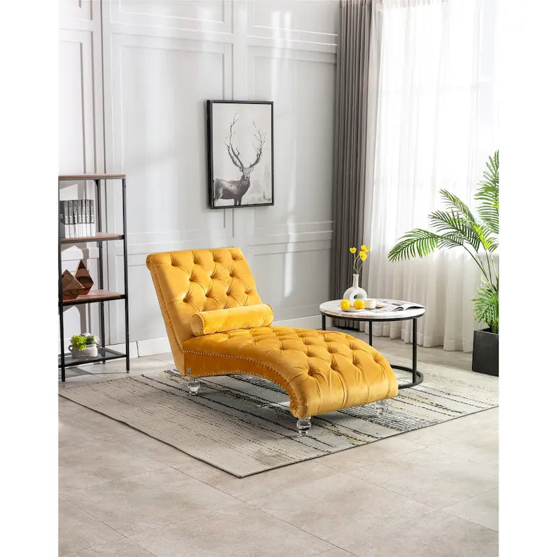 Lounge-Chaiselongue mit Acrylfüßen