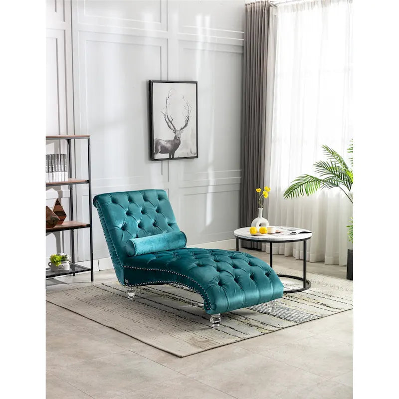 Lounge-Chaiselongue mit Acrylfüßen