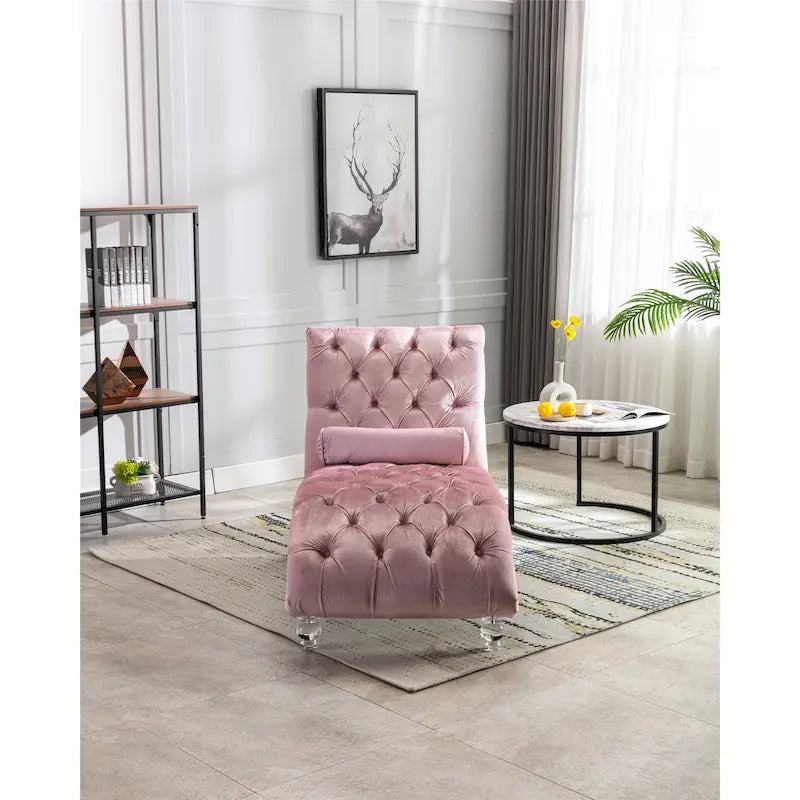 Lounge-Chaiselongue mit Acrylfüßen