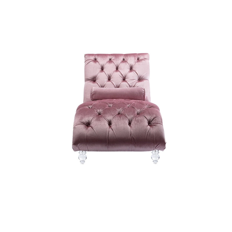 Lounge-Chaiselongue mit Acrylfüßen