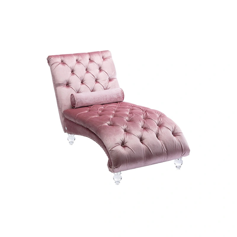 Lounge-Chaiselongue mit Acrylfüßen