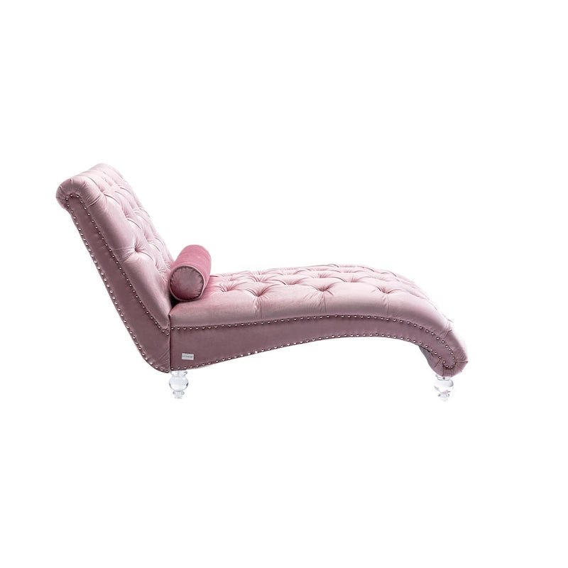 Lounge-Chaiselongue mit Acrylfüßen
