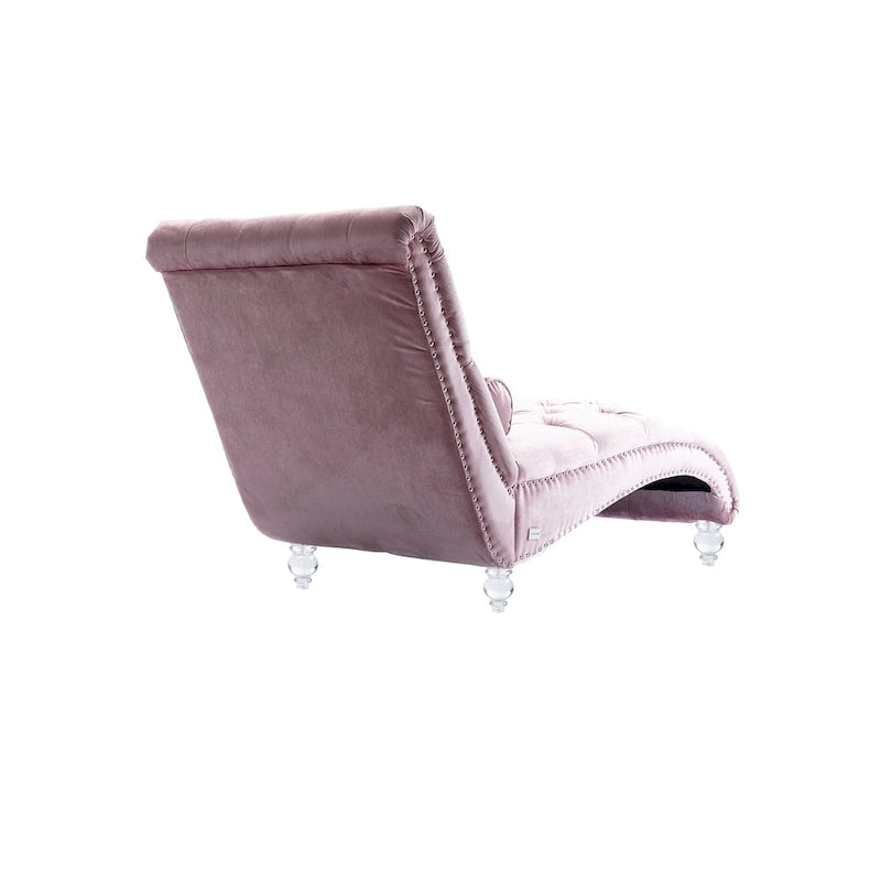 Lounge-Chaiselongue mit Acrylfüßen