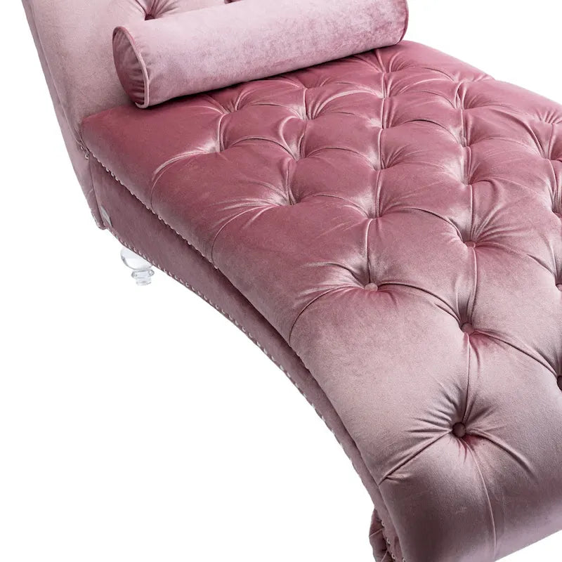 Lounge-Chaiselongue mit Acrylfüßen