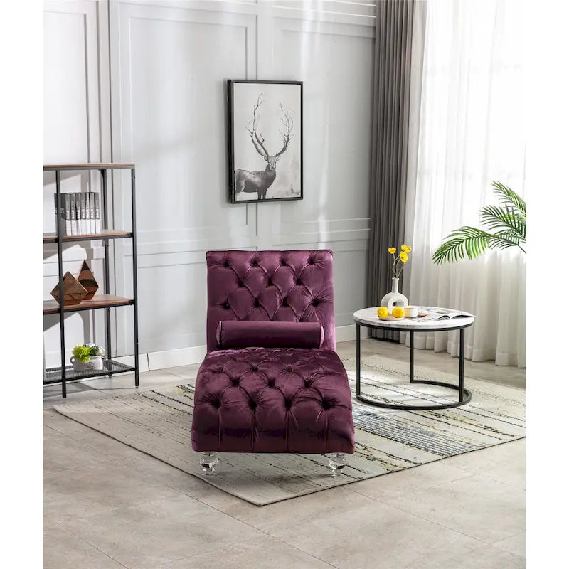 Lounge-Chaiselongue mit Acrylfüßen