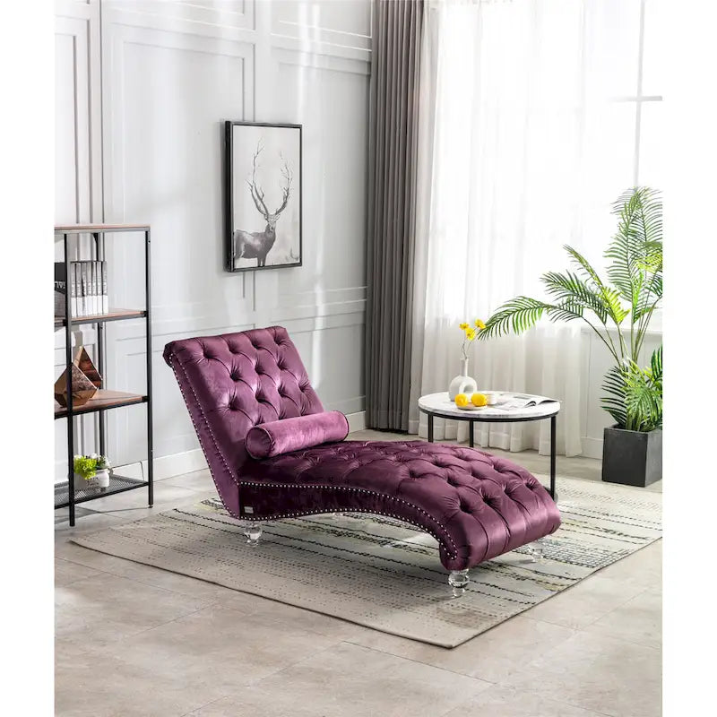Lounge-Chaiselongue mit Acrylfüßen
