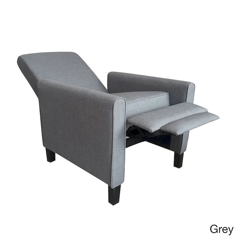 Sillón reclinable compacto de tela de estilo contemporáneo