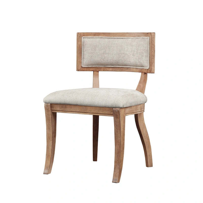 Esszimmerstuhl-Set in Beige/Hellnatur, 2 Stück