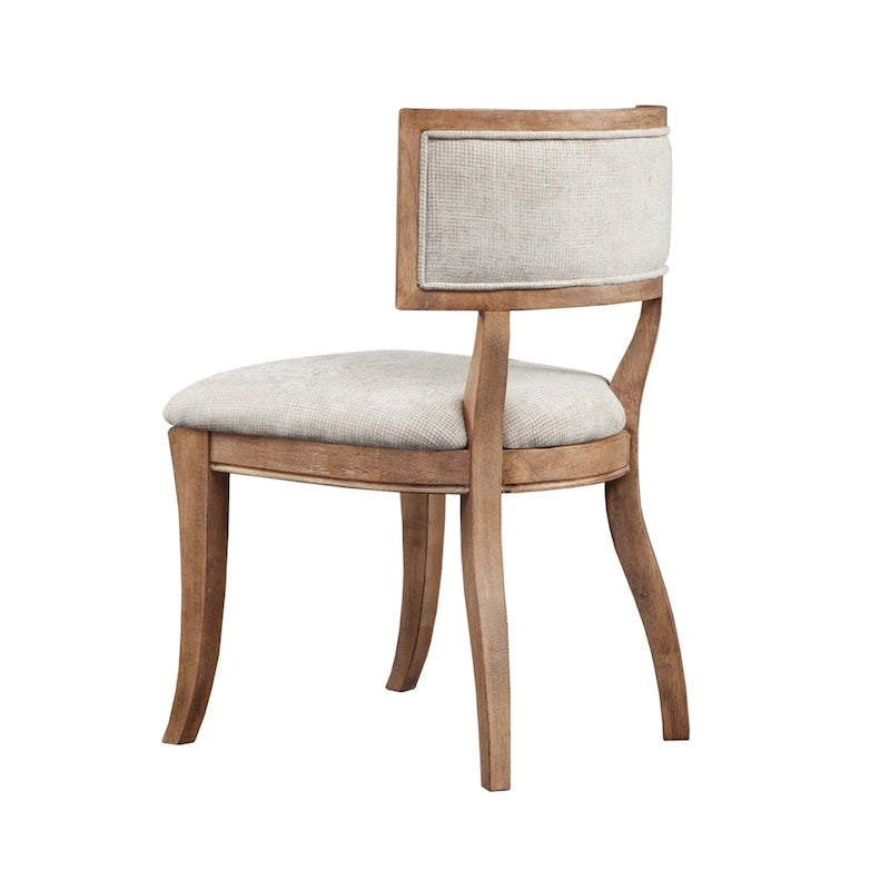 Esszimmerstuhl-Set in Beige/Hellnatur, 2 Stück