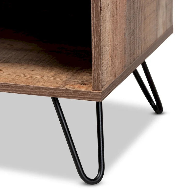 Soporte para televisor moderno y contemporáneo con 1 puerta