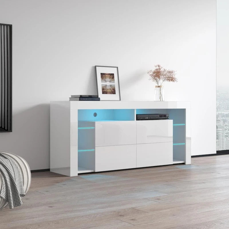 Moderner TV-Ständer, 61 Zoll, glänzend