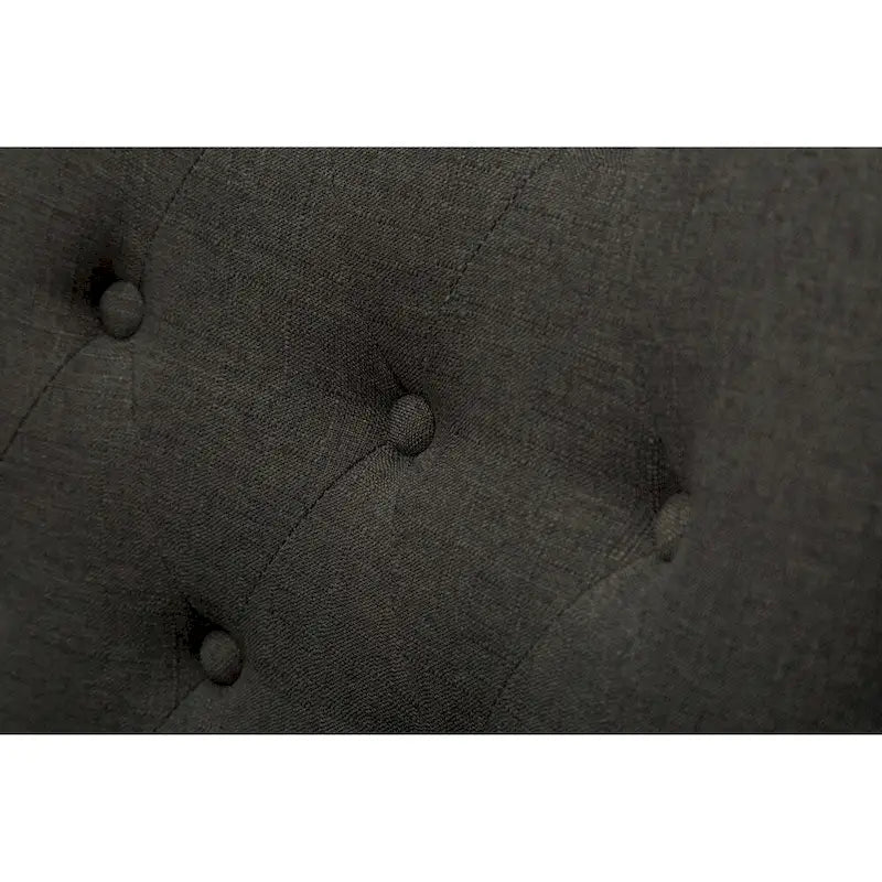 Polsterstühle mit Flügelrücken aus Massivholz und silbernen Ziernägeln (2er-Set)
