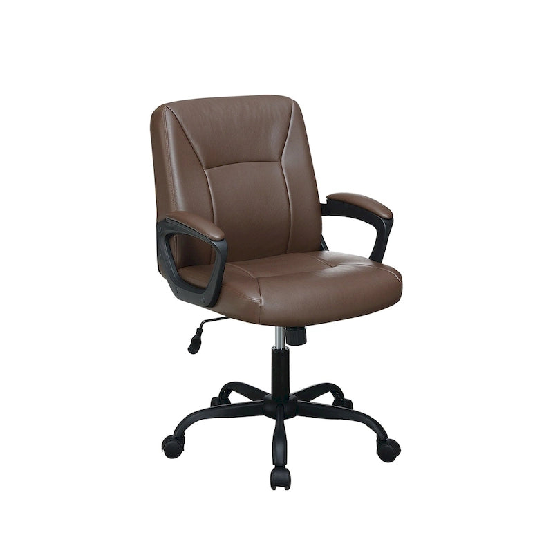 Chaise de bureau à hauteur réglable avec accoudoirs rembourrés