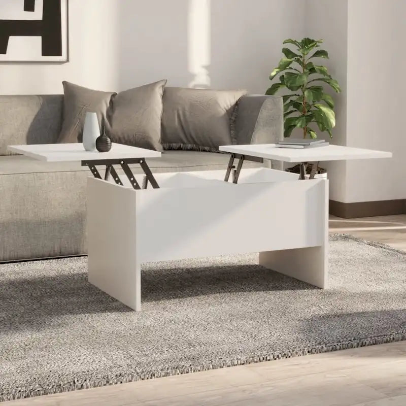 Table basse avec plateau relevable, table d’appoint, table de canapé décorative en bois d’ingénierie - 31.5 x 19.7 x 16.7