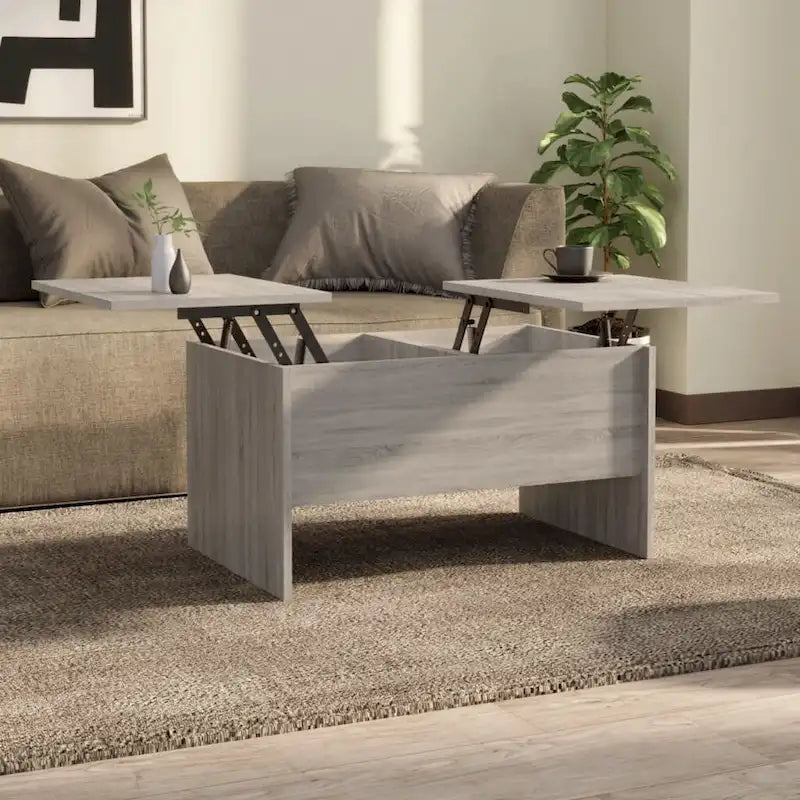 Table basse avec plateau relevable, table d’appoint, table de canapé décorative en bois d’ingénierie - 31.5 x 19.7 x 16.7