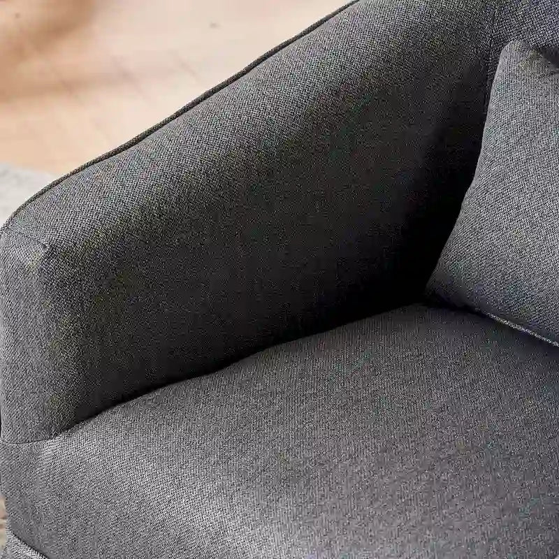 Drehbarer Clubsessel mit Ottoman