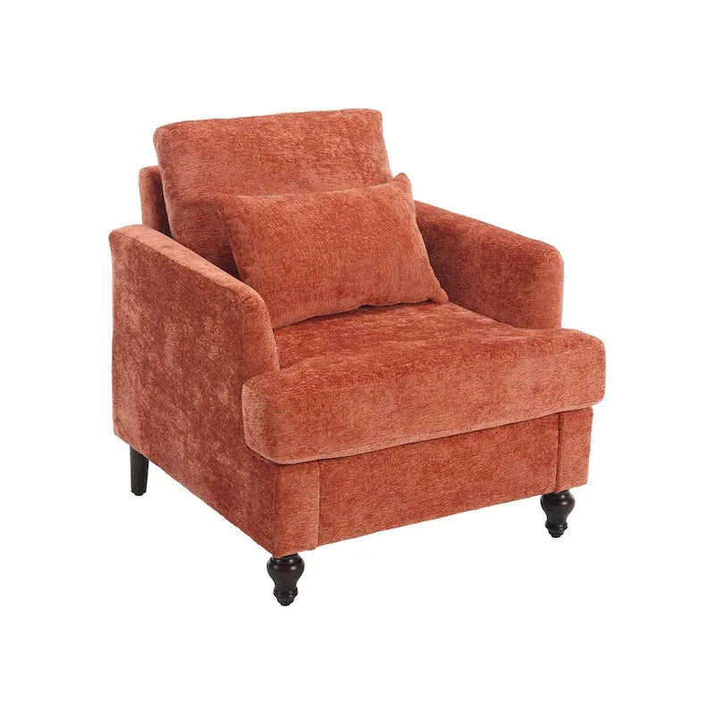Sillón con estructura de madera, sillón decorativo moderno