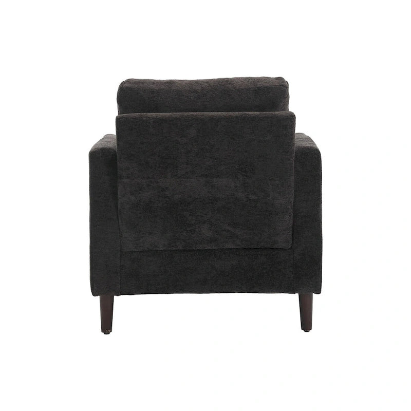 Sillón con estructura de madera, sillón decorativo moderno