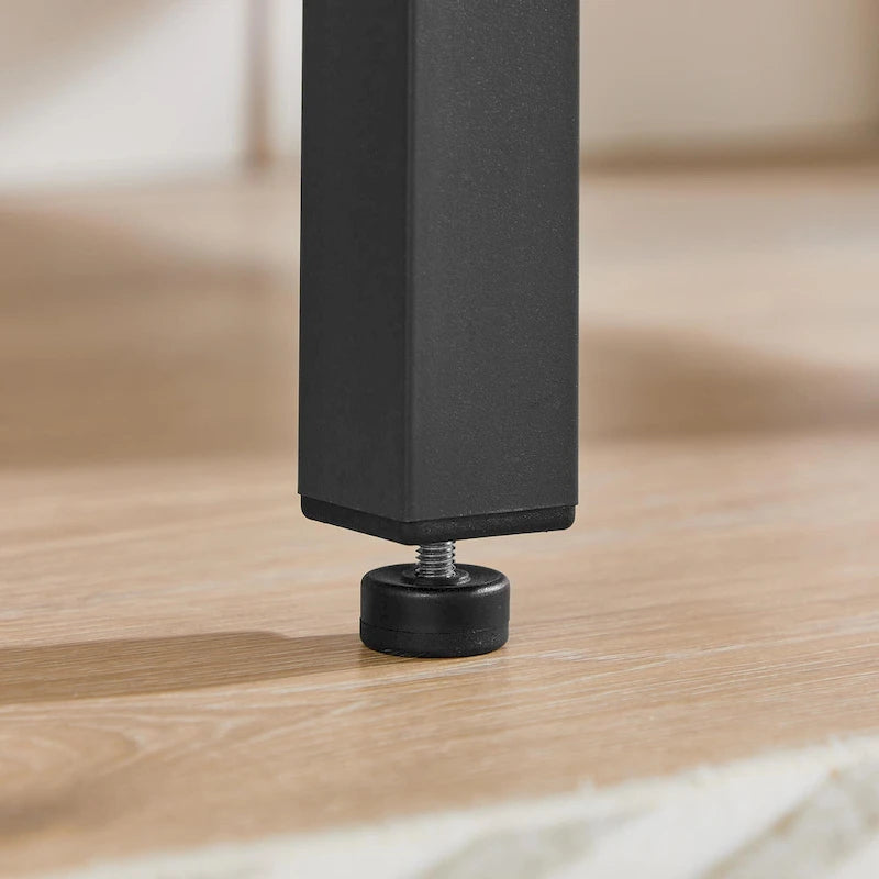 Mesa de comedor plegable de estilo industrial con estructura de acero