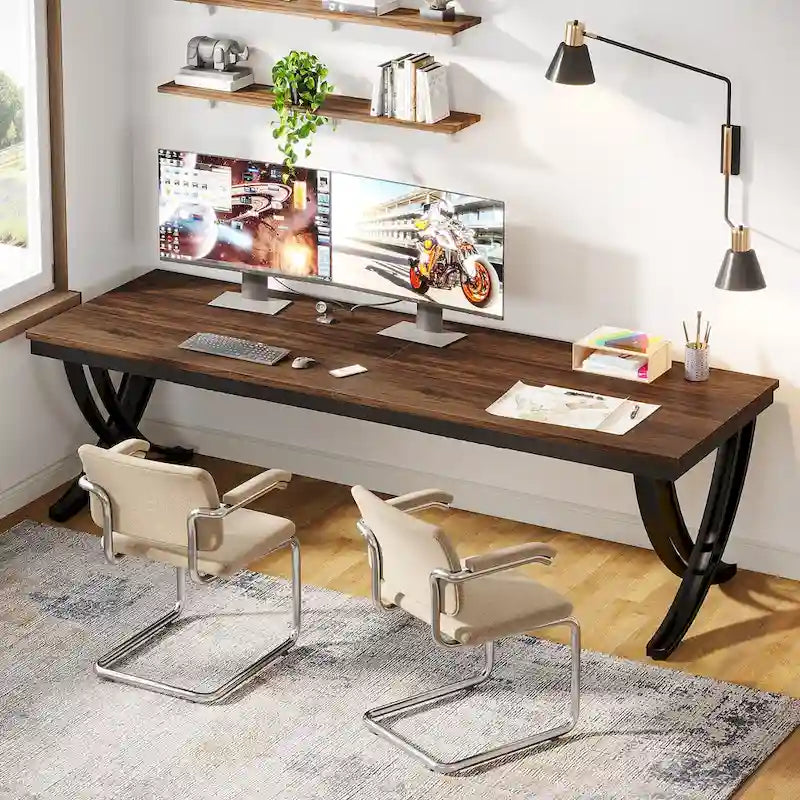 78 Schreibtisch fürs Homeoffice, rechteckiger Schreibtisch fürs Arbeitszimmer
