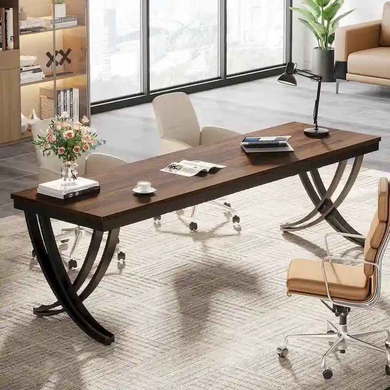 78 Schreibtisch fürs Homeoffice, rechteckiger Schreibtisch fürs Arbeitszimmer