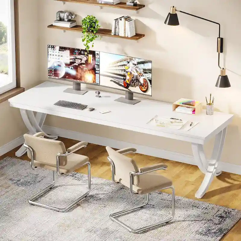78 Schreibtisch fürs Homeoffice, rechteckiger Schreibtisch fürs Arbeitszimmer