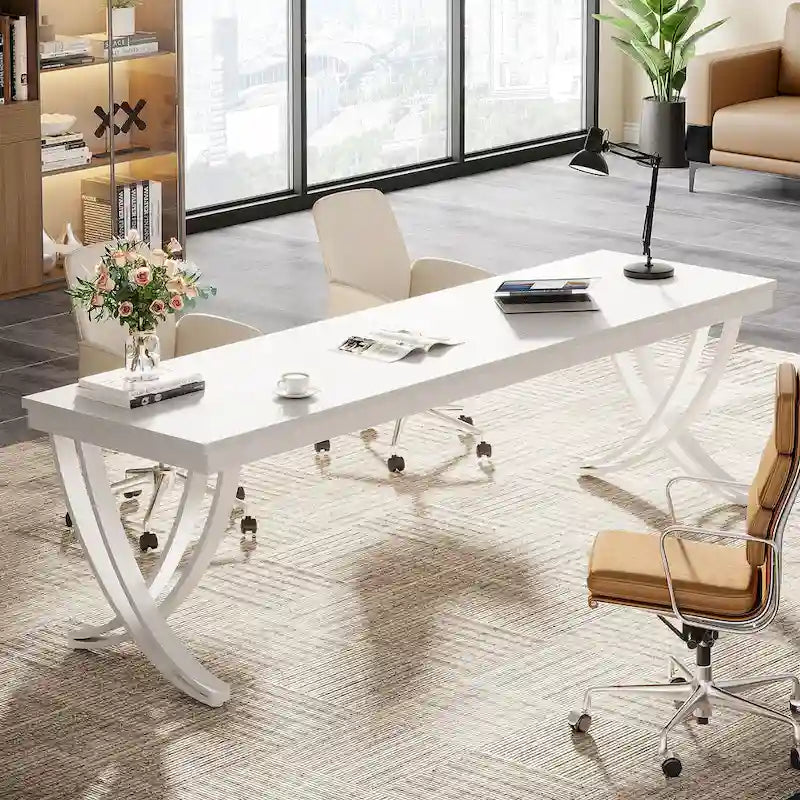 78 Schreibtisch fürs Homeoffice, rechteckiger Schreibtisch fürs Arbeitszimmer