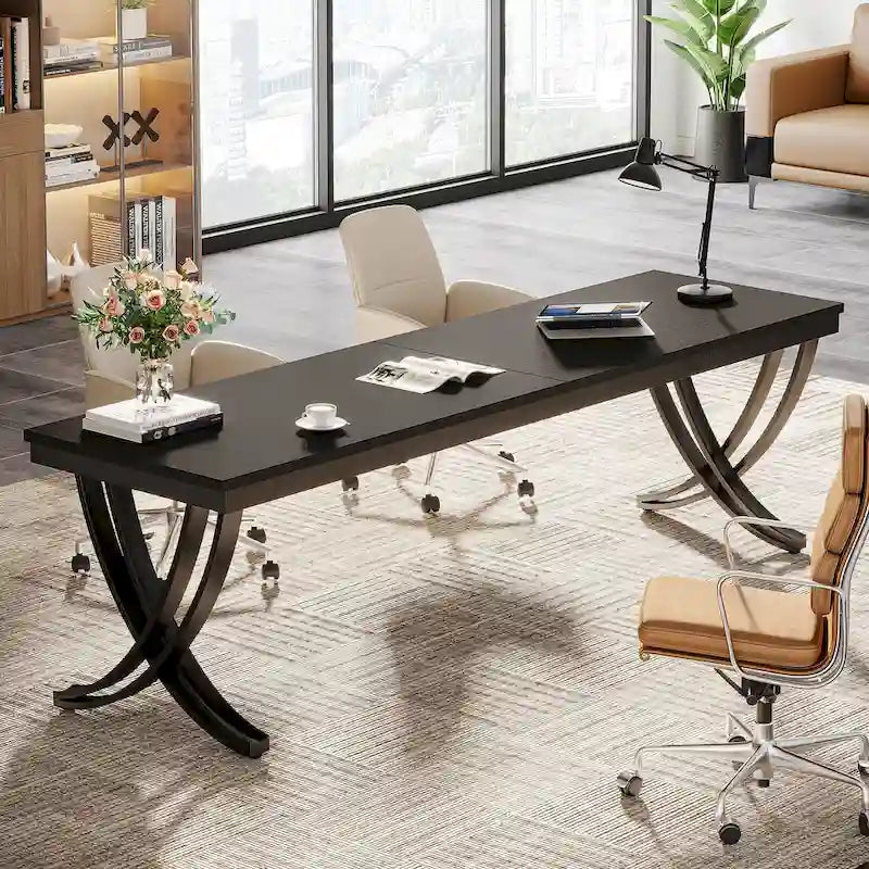 78 Schreibtisch fürs Homeoffice, rechteckiger Schreibtisch fürs Arbeitszimmer