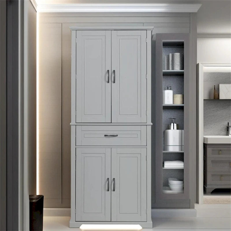 Bathroom Storage Cabinet with Doors and Drawer