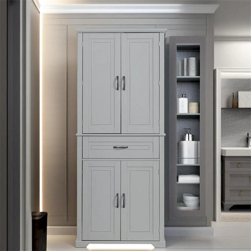 Bathroom Storage Cabinet with Doors and Drawer